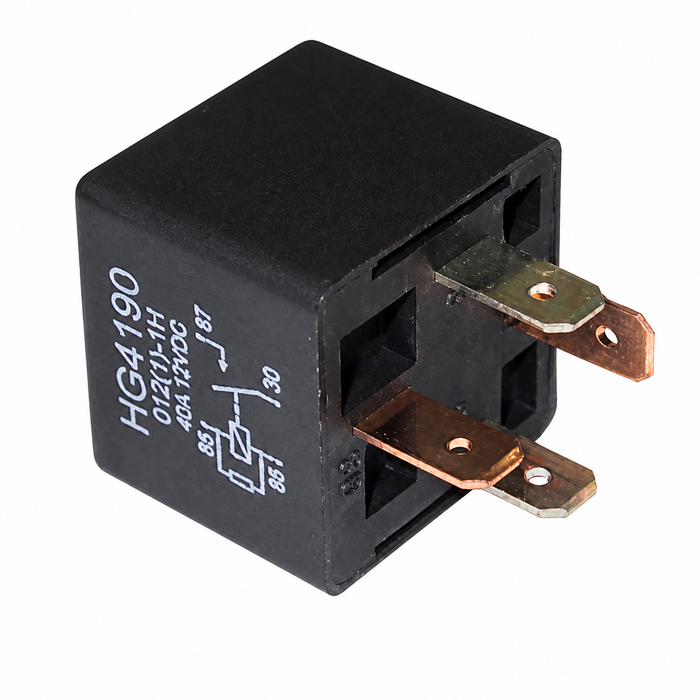 VWC-141-951-253-A - 141951253A - UNIVERSAL RELAY - 12 VOLT - 40 AMP - 4 PRONG - HORN - HEADLIGHT AND OTHER VARIOUS APPLICATIONS - BEETLE 67-79 - GHIA 67-74 - VANAGON 80-92 - VARIOUS WATER-COOLED MODELS 75-92 - SOLD EACH