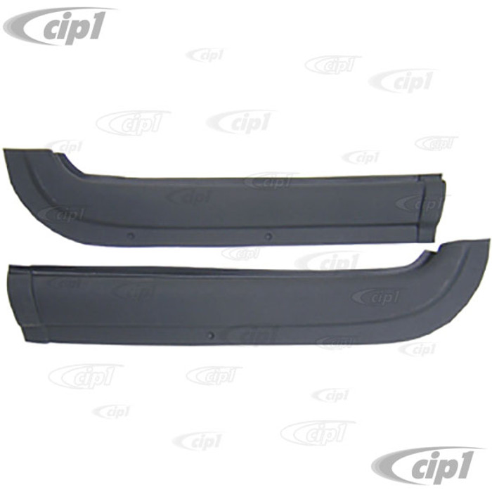 VWC-143-867-123-PR - REAR QUARTER PANEL TOP BLACK GRAIN COVERS - GHIA 72-74 - SOLD PAIR