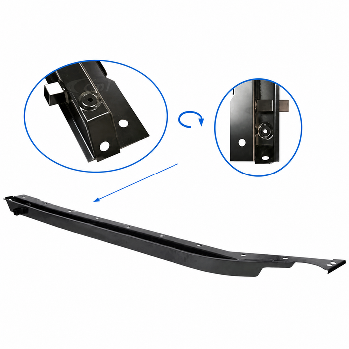 VWC-151-801-132-BGR - 151801132B - GERMAN MADE - HEAVY-DUTY QUALITY - RIGHT SIDE REINFORCEMENT RAIL - BEETLE CONVERTIBLE - 50-70 - SOLD EACH