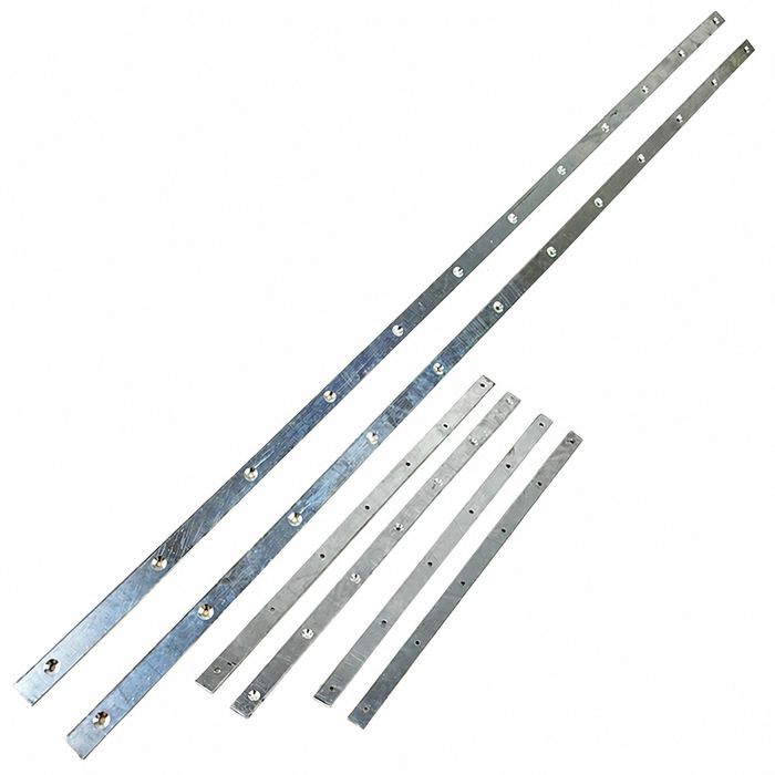 VWC-151-871-359-CST - 151871359C - ALUMINUM SECURING STRIPS/INSERT BARS FOR SIDE TOP SEALS (SCREWS SOLD SEP. SEE VHD-N11-3221-50) - BEETLE 73-79 - SOLD 6 PIECE SET