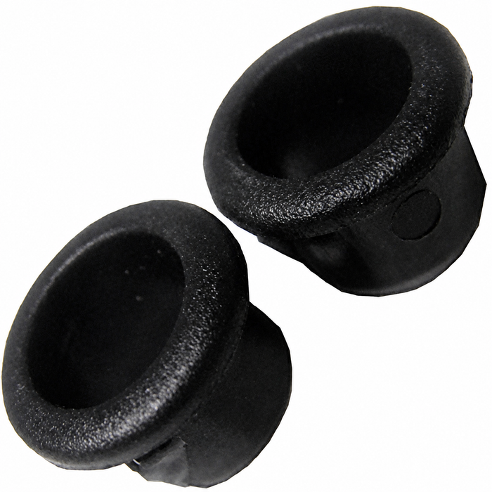 VWC-171-837-355-2 - COLLARS FOR DOOR LOCK PULL KNOBS - BLACK - BEETLE 67-79 - GHIA 67-70 BUS 74-79. PAIR