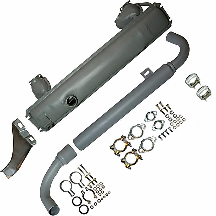 VWC-211-251-051-EKIT - 211251051E - COMPLETE MUFFLER KIT - BUS 63-71 15-1600CC - TOP QUALITY EUROPEAN MADE - SOLD KIT