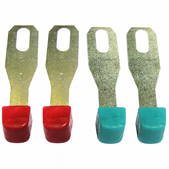 VWC-211-259-365-7SET - 211259365 - EXCELLENT REPRODUCTION - 4 PIECE DASH HEATER & FRESH AIR CONTROL LEVER SET - ORIGINAL COLORS RED & BLUE - BUS 68-73 - SOLD SET
