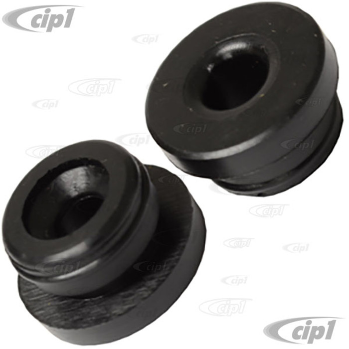 VWC-211-611-817-APR - PAIR OF BRAKE MASTER CYLINDER RUBBER PLUGS - SECURES INLET PIPES TO CYL.- MEASURES 7MM INLET / 18MM O.S. DIA. - BEETLE 67-71/GHIA 67-71/TYPE-3 67-71/BUS 67-79 - SOLD PAIR