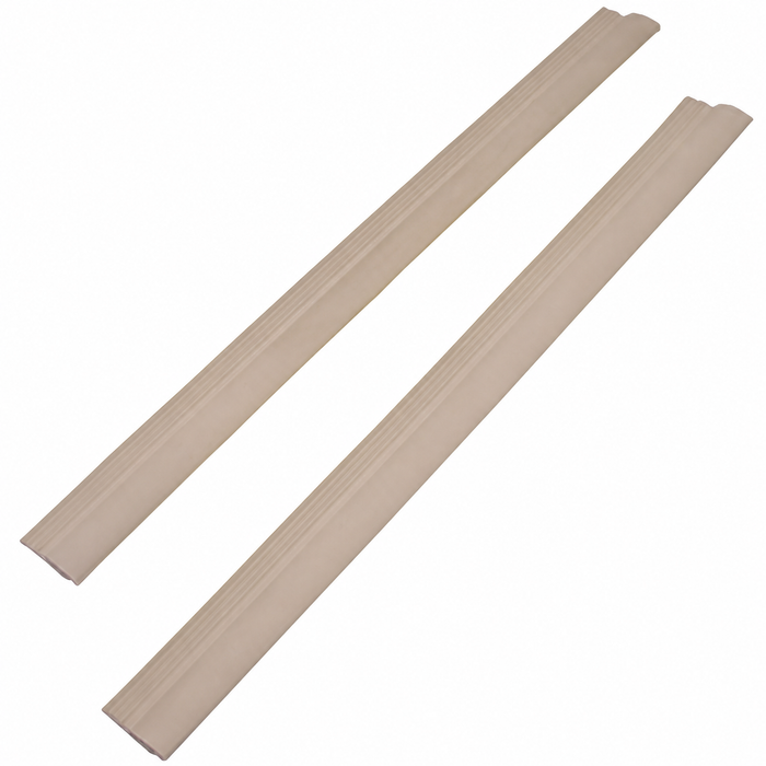 VWC-211-707-197-PR - FRONT BUMPER SEAL STRIPS - WHITE - BUS 68-72 - SOLD PAIR