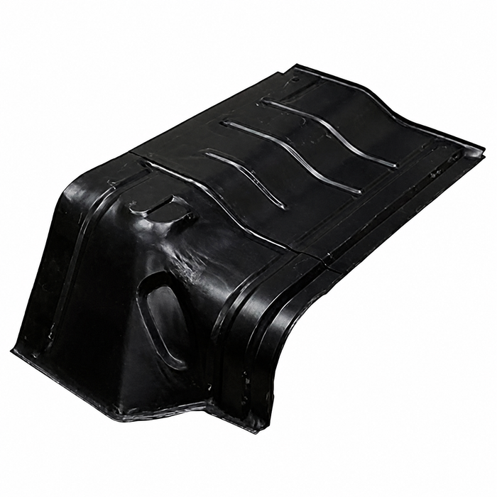 VWC-211-801-326-A - 2111801326A - SILVER WELD-THROUGH QUALITY METAL - SEAT PEDESTAL FLOOR PANEL - RIGHT - FACTORY GAUGE STEEL - EXCELLENT QUALITY PRESERVING ALL O.G. DETAILS - BUS 55-67 - SOLD EACH
