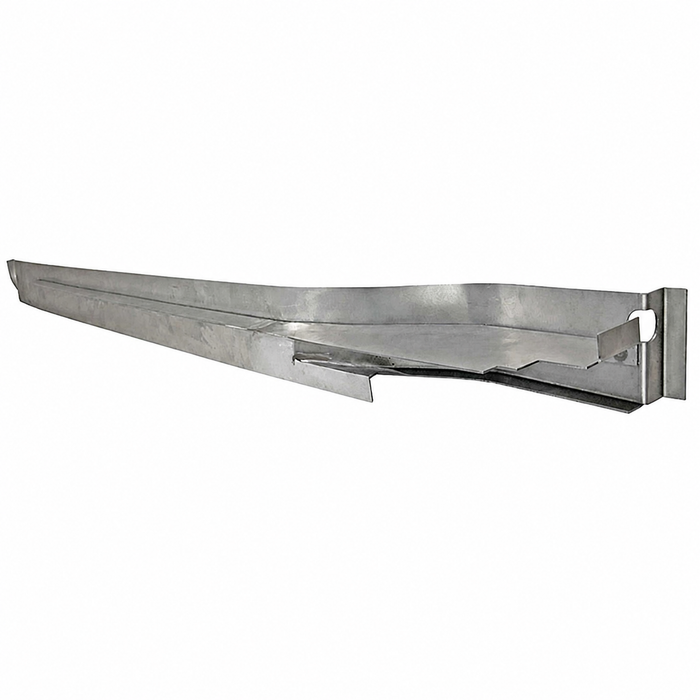 VWC-211-801-672-D - 211801672D - 955504-2 - EXCELLENT REPRODUCTION - GUIDE RAIL / RUNNER FOR SLIDING DOOR - LOWER PIECE - WELDS TO BODY (DOES NOT INCLUDE TOP TRACK) - BUS 68-79 - SOLD EACH