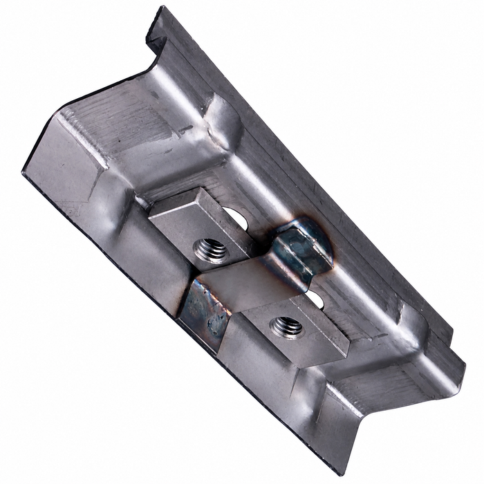 VWC-211-809-291 - (211809291) BEST QUALITY MADE BY AUTOCRAFT IN U.K. - B-POST CARGO DOOR LOWER HINGE BRACKET - INSIDE B PILLAR - BUS 55-67 - SOLD EACH