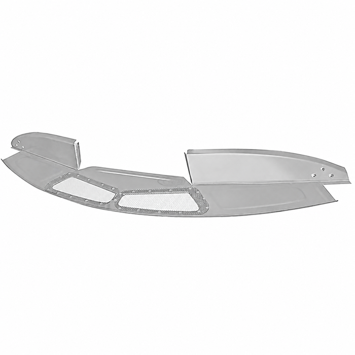 VWC-211-817-507-B - (211817507B) BEST QUALITY SILVER WELD-THROUGH PRIMER - FRONT ROOF GUTTER AND FRESH AIR INLET GRILL - BUS 64-67 - SOLD EACH