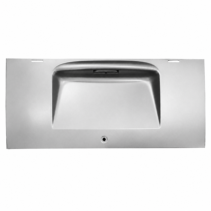 VWC-211-827-025-BC - 211827025B - SILVER WELD-THROUGH HIGH QUALITY SHEET METAL - ENGINE DECK LID - WITH SILVER WELD THRU PRIMER - BUS 12/63-65 - SOLD EACH