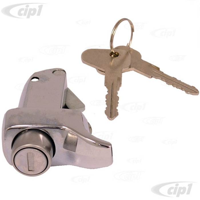 VWC-211-827-503-LCH - 211827503L - ENGINE LID LOCK WITH KEYS - CHROME - BUS 72-79 - SOLD EACH