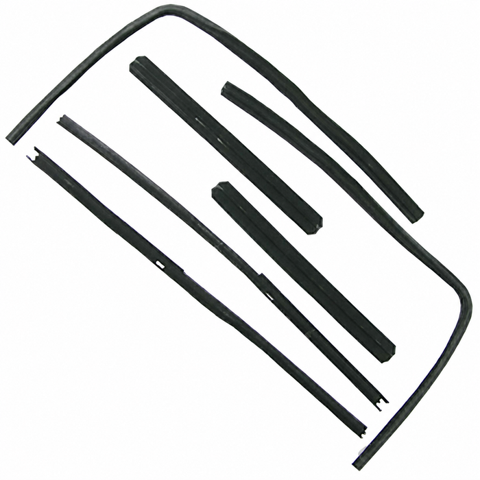 VWC-211-837-375-A - 211837375A - EXCELLENT QUALITY - 6 PIECE FELT CHANNEL SEAL KIT - FRONT DOOR SLIDING WINDOWS - WILL DO BOTH FRONT DOORS - BUS 50-67 - SOLD SET