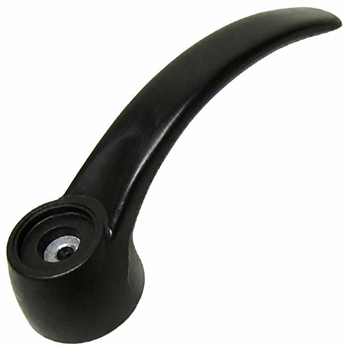 VWC-211-843-642-ABK - (211843642A) GOOD REPRODUCTION - INSIDE DOOR LEVER / HANDLE - CARGO DOOR RELEASE HANDLE - BLACK WITHOUT CAP - BUS 68-79 - SOLD EACH