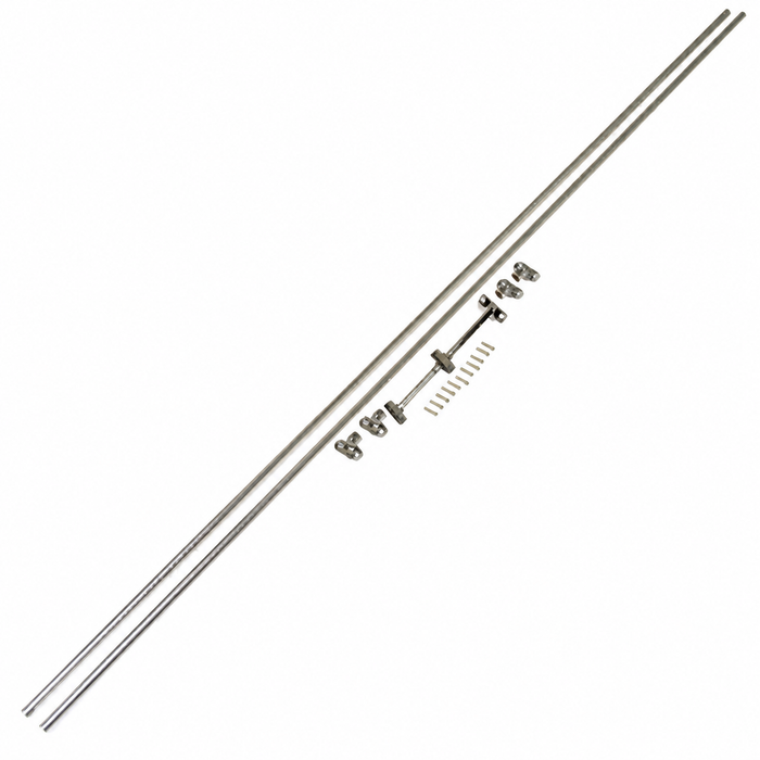 VWC-211-898-415 - JAIL BAR SET - REAR WINDOW (BARS STANDARD FINISH - CAN EASILY BE POLISHED) - VANAGON 80-92 - SOLD SET