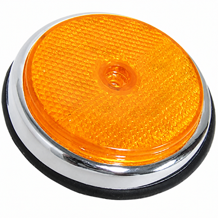 VWC-211-945-555-A - 211945555A - AMBER SIDE MARKER REFLECTOR WITH BASE GASKET - LEFT OR RIGHT - BUS 68-69 - SOLD EACH