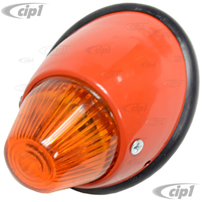 VWC-211-953-041-A - 211953041A - BULLET TURN SIGNAL ASSEMBLY WITH AMBER LENS - LEFT - BUS 55-61 - SOLD EACH