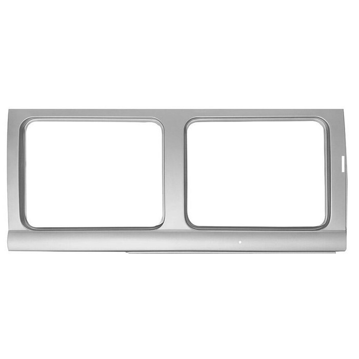 VWC-241-809-176-A - 241809176A - BEST QUALITY SILVER WELD-THROUGH PRIMER - UPPER SIDE PANEL WINDOW PANEL OUTER SKIN - 2 WINDOWS - RIGHT (LHD) - BUS 55-67 - SOLD EACH