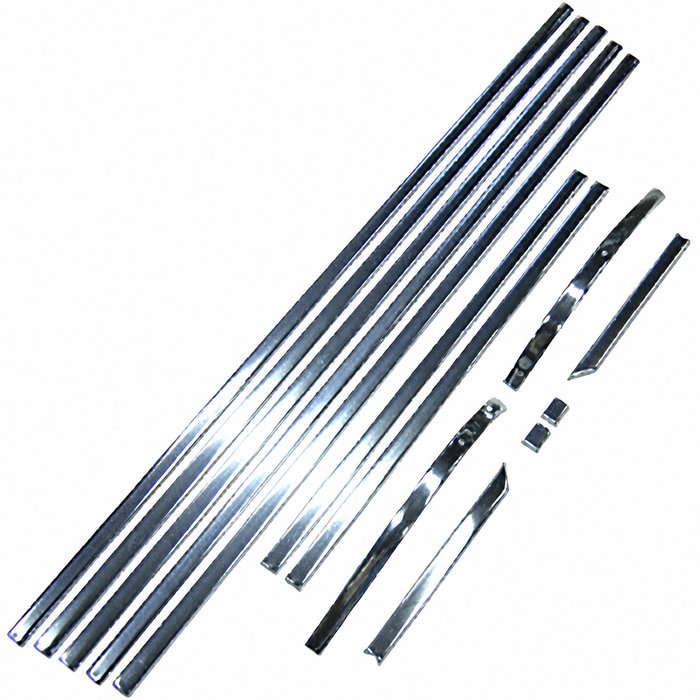 VWC-241-898-111-A - 241898111A - GERMAN - DELUXE 68-71 BUS MOLDING KIT - 13 PIECE KIT - AROUND BELT LINE - SOLD KIT