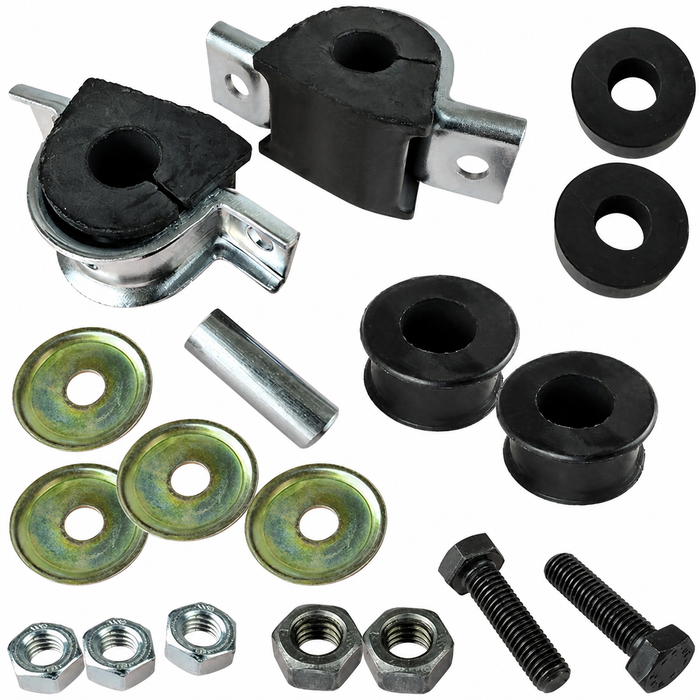 VWC-251-498-003 - GERMAN MADE - SWAY BAR COMPLETE MOUNTING HARDWARE AND BUSHING KIT FOR 20MM BAR - VANAGON 80-84 (EXCEPT SYNCRO) - SOLD KIT