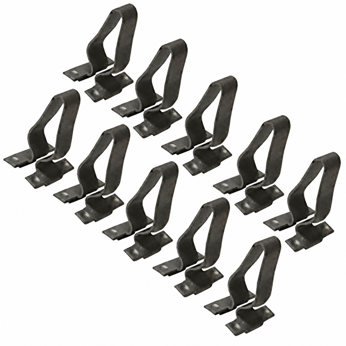 VWC-251-807-249-10 - 251807249 - METAL MOUNTING CLIPS FOR AFTERMARKET RUBBER BUMPER IMPACT STRIP ONLY (WILL NOT WORK ON ORIGINAL VW STRIPS) - VANAGON 80-92 - SOLD SET OF 10