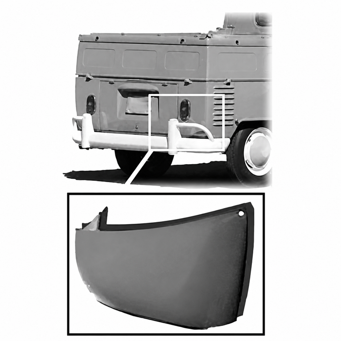 VWC-261-813-355-X - 261813355 - OE HEAVY-DUTY ORANGE - REAR CORNER PANEL - 10 INCHES HIGH - LEFT OR RIGHT - FOR CREW AND SINGLE CAB PICKUPS ONLY 52-67 - SOLD EACH