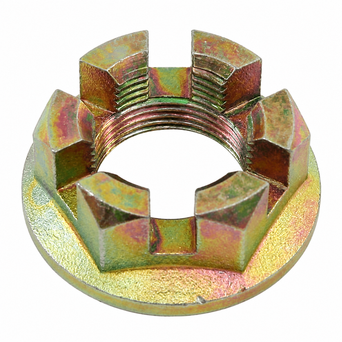 VWC-311-501-221 - 311501221 - GOOD QUALITY - 36MM SLOTTED REAR AXLE NUT - M24 X 1.5 - ALL BEETLE / GHIA / TYPE-3 / THING / BUS 50-63 - SOLD EACH
