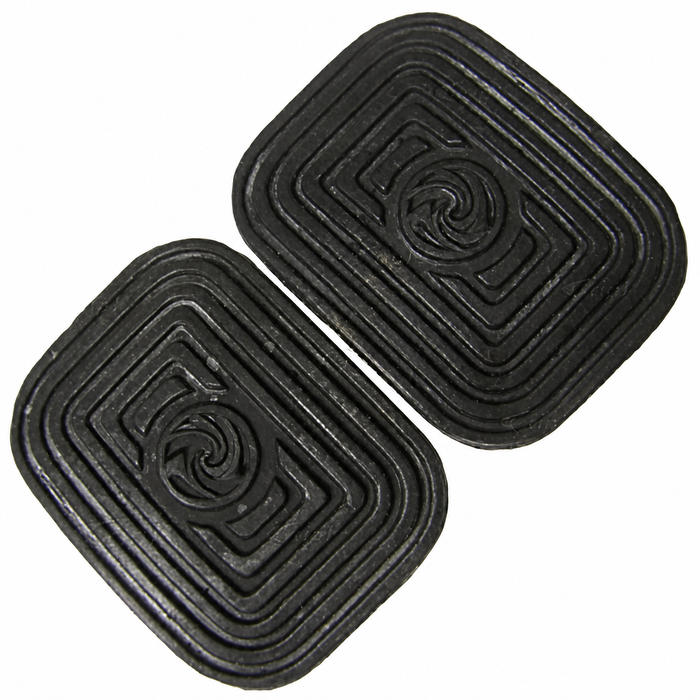 VWC-311-721-173-A2 - 311721173A - RUBBER BRAKE AND CLUTCH PEDAL PADS - BEETLE 46-79 - GHIA 56-74 - BUS 55-67 - TYPE-3 62-73 - VANAGON 80-91 - VW THING 69-79 - SOLD PAIR