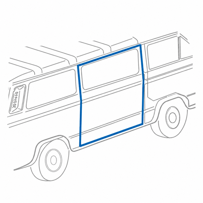 C24-251-843-792-B - 251843792B - EXCELLENT QUALITY REPRODUCTION - RIGHT SIDE SLIDING SIDE CARGO DOOR SEAL - VANAGON 80-92 - SOLD EACH