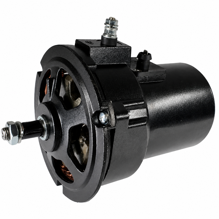 VWC-043-903-023-ABLK - KUHLTEK - BLACK POWDER COATED 60 AMP ALTERNATOR - BEETLE 67-79 - GHIA 67-74 - BUS 67-71 (CUSTOM UPGRADE FOR 15-1600CC UPRIGHT ENGINE) REF.#'s - 043903023A - AC903933 - 9486-7 - SOLD EACH