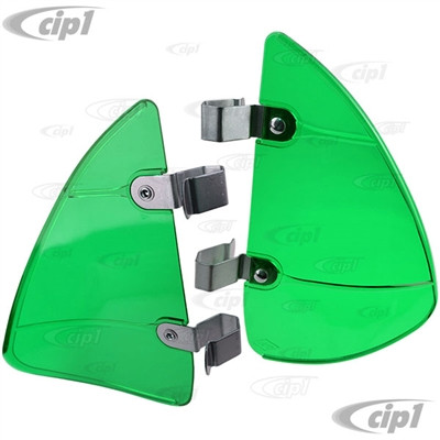 ZVW-95-GREEN - BEETLE WIRBULATOR WIND SCREEN DEFLECTOR - GREEN