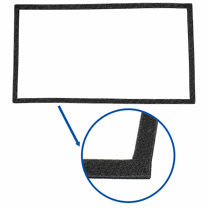 VWC-111-201-621-C - 111201621C - GERMAN - GAS/FUEL TANK TO BODY / ANTI-RATTLE FOAM SEAL - STD BEETLE 60-77 - GHIA 60-74 - VW THING 69-79 - SOLD EACH