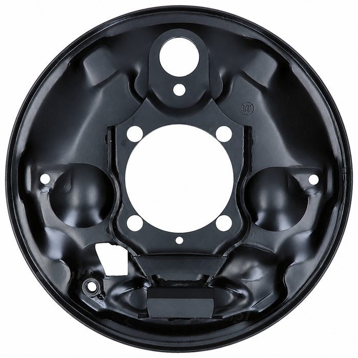 VWC-113-609-439-B - 113609439B - EXCELLENT EUROPEAN PRODUCTION - LEFT - REAR BRAKE BACKING PLATE - BEETLE 58-64 - GHIA 58-64 - SOLD EACH
