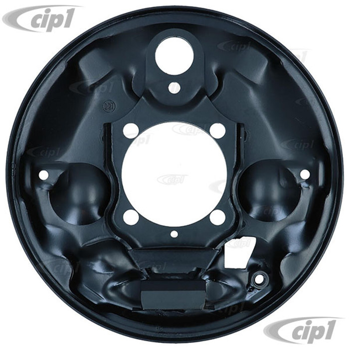 VWC-113-609-440-B - (113609440B) - EXCELLENT EUROPEAN PRODUCTION - RIGHT - REAR BRAKE BACKING PLATE - BEETLE/GHIA 58-64 - SOLD EACH