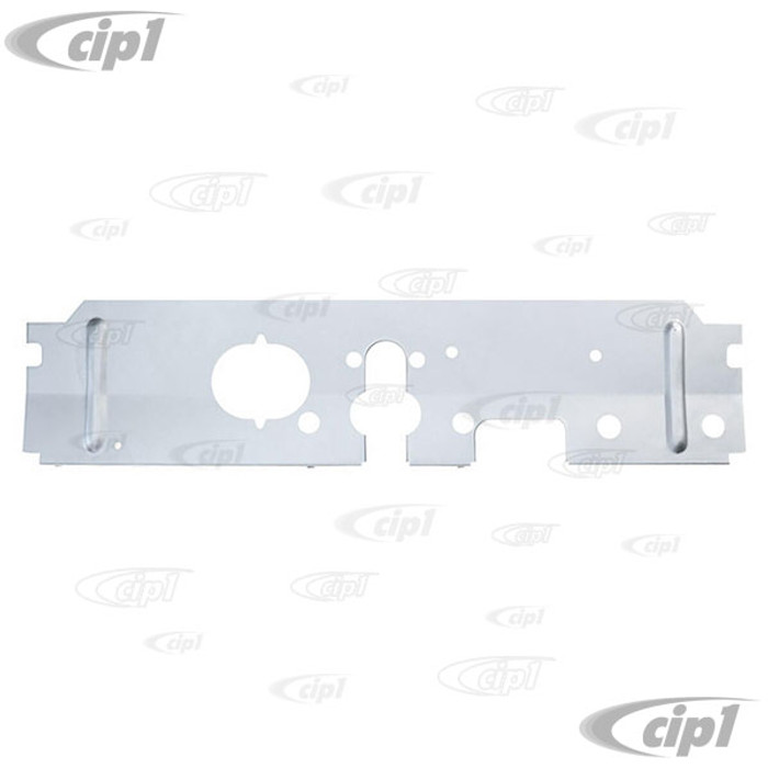 VWC-211-703-351-B - (211703351B) SILVER WELD-THROUGH HIGH QUALITY SHEET METAL - EXCELLENT REPRODUCTION - REINFORCEMENT PLATE BETWEEN FRONT CHASSIS BEAMS - BUS 55-67 - SOLD EACH