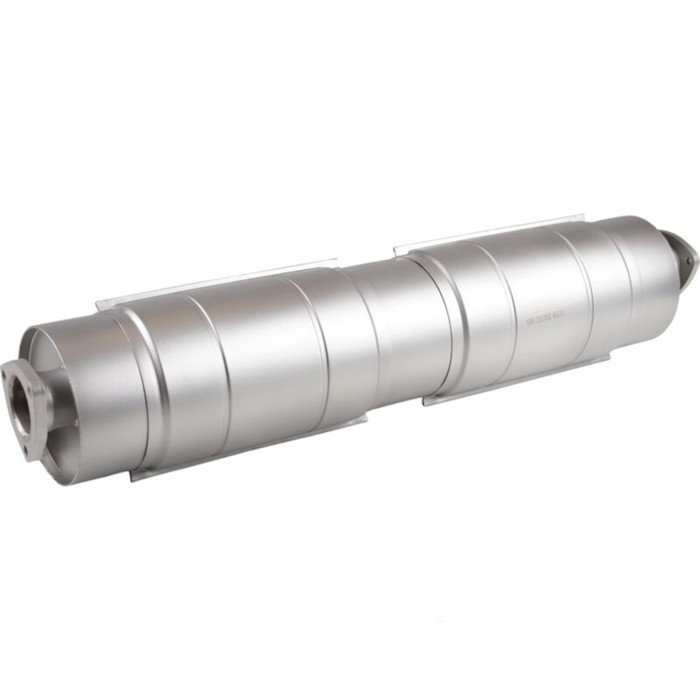 VWC-025-251-053-NSS - 025251053N - HIGHEST QUALITY STAINLESS STEEL REPLACEMENT MUFFLER - LONGER THEN STOCK TO BE USED WITHOUT CATALYTIC CONVERTER - 952MM / 37.5 INCHES LONG - VANAGON 86-92 - SOLD EACH