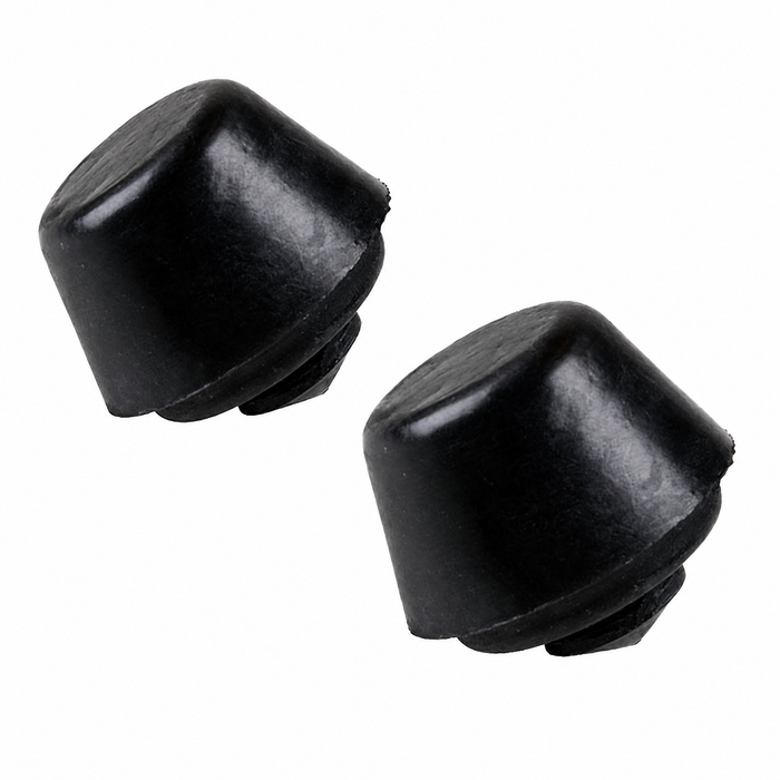 VWC-251-501-191-APR - (251501191A) - OE QUALITY FROM EUROPE - PAIR OF LEFT / RIGHT REAR TRAILING/RADIUS ARM RUBBER BUMPER STOPS - VANAGON 80-91 - SOLD PAIR