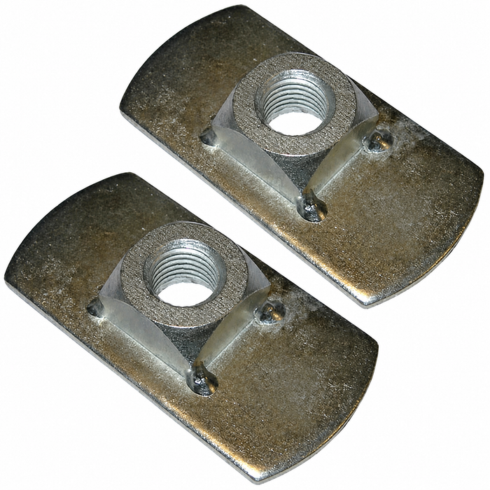 C10-1177-91PR - C27-SEC6814 - GERMAN - SEAT BELT MOUNTING PLATES - (USES UNIVERSAL 7/16-20 BOLTS) - PAIR
