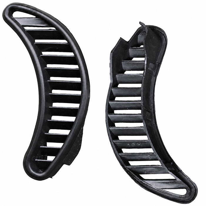VWC-113-898-447-ABK - (113819447A 113819448A) - PAIR OF BLACK PLASTIC AIR VENT COVERS - BEETLE 71-77 - SOLD PAIR