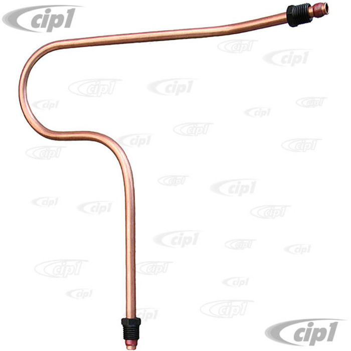 VWC-111-127-511 - (111127511) - METAL FUEL LINE WITH FITTINGS - 8MM - FUEL PUMP TO CARBURETOR - 25 HP ENGINES - SOLD EACH