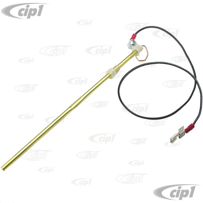 C31-919-081-111-1 - CSP GERMAN MADE - OIL TEMPERATURE WACHTER DIPSTICK WITH 18 INCH WIRE - ACTIVATES OIL PRESSURE WARNING LIGHT WHEN OIL TEMP IS TOO HIGH - FITS ALL BEETLE/GHIA/BUS 12-1600CC TYPE-1 ENGINES - SOLD KIT