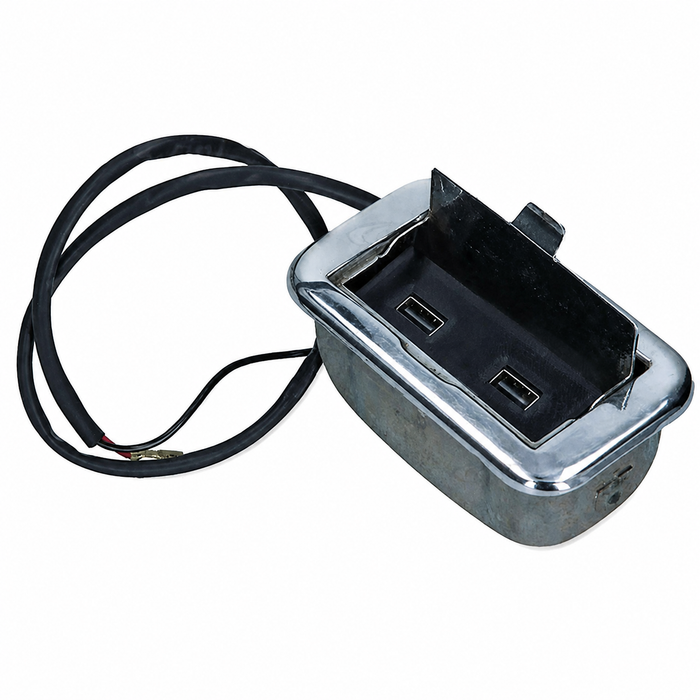 ACC-C10-1267 - 211-857-305 - 211857305 - 12 VOLT USB CHARGER (WILL NOT WORK WITH 6 VOLT SYSTEM) - FITS INSIDE ASHTRAY - ASHTRAY NOT INCLUDED - BUS 55-67 - SOLD EACH