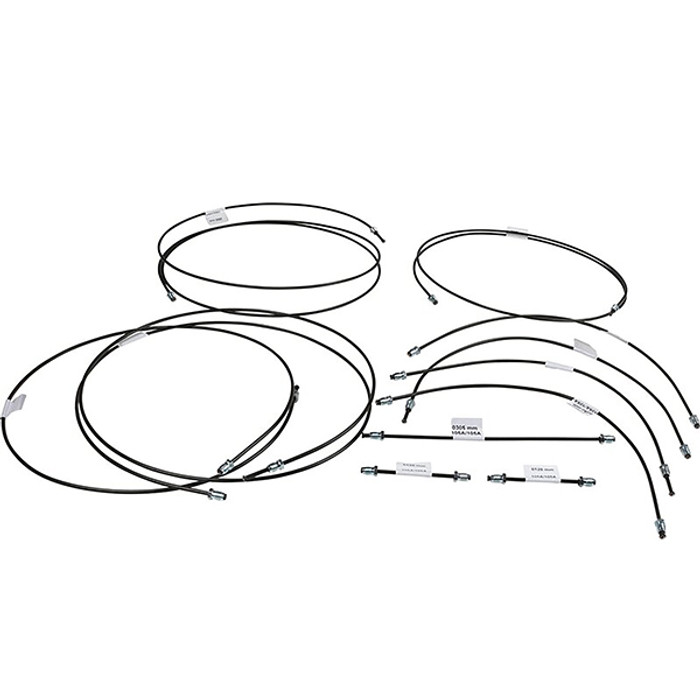 VWC-251-698-005-C - 251698005C - FROM EUROPEAN - 11 PIECE BRAKE LINE KIT - TEFLON COATED TO PREVENT CORROSION - VANAGON 86-87 - SOLD KIT