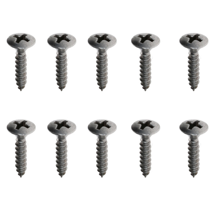 VHD-N11-4663-SET - 111-086 - SET OF STAINLESS STEEL OVAL HEAD SCREWS - 3.9MM X 13MM - SUITABLE FOR MOUNTING BUS SUNVISORS - VISOR CLIPS - SOLD SET OF 10