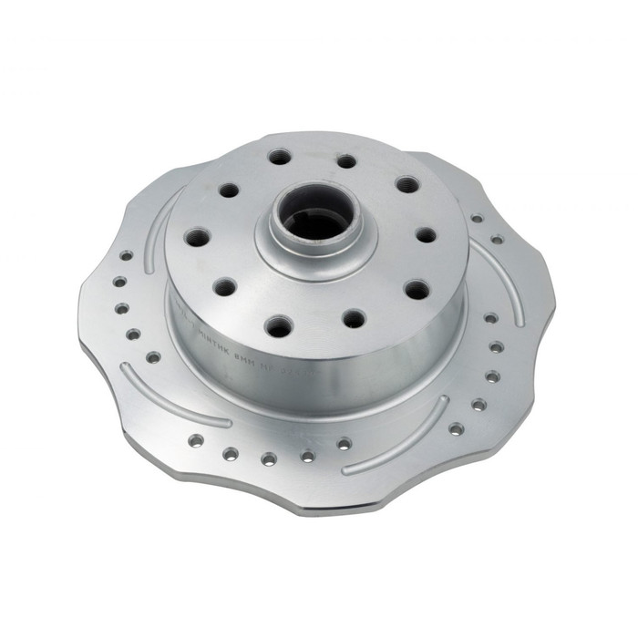 C13-22-3875-7 - SCALLOPED DRILLED - SLOTTED FRONT BRAKE ROTOR