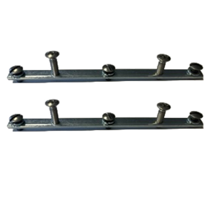 C24-113-847-139-PR - GERMAN - PAIR OF SCREW PLATES FOR POPOUT WINDOW HINGES - WITH CORRECT LENGTH SCREWS & WASHERS - BEETLE 53-77 - SOLD PAIR
