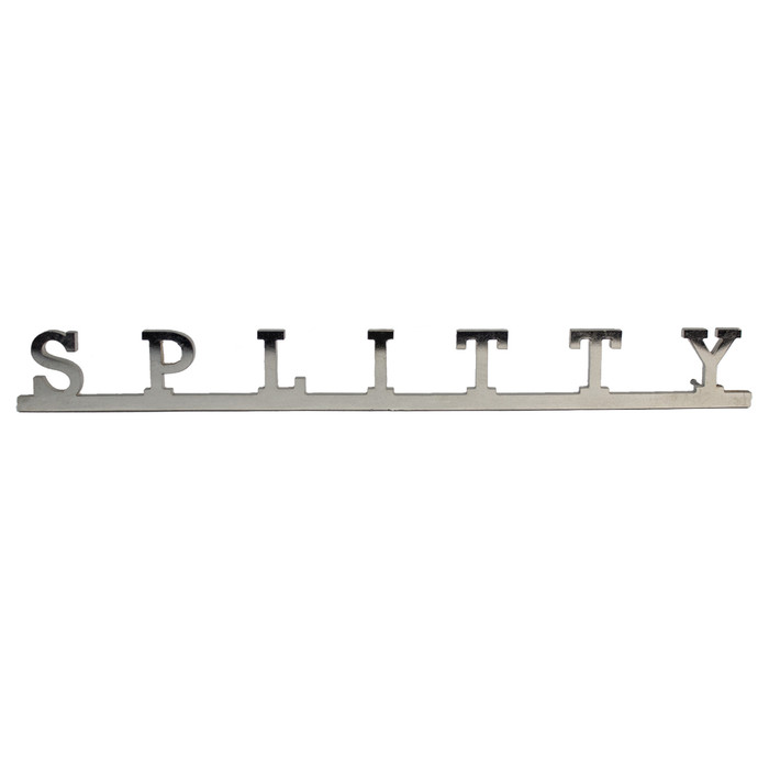 C10-211-853-687-SPTY - UNIVERSAL APPLICTATION - STAINLESS STEEL SPLITTY SCRIPT - MOUNTING PINS ARE 1.5MM O.D. - SOLD EACH