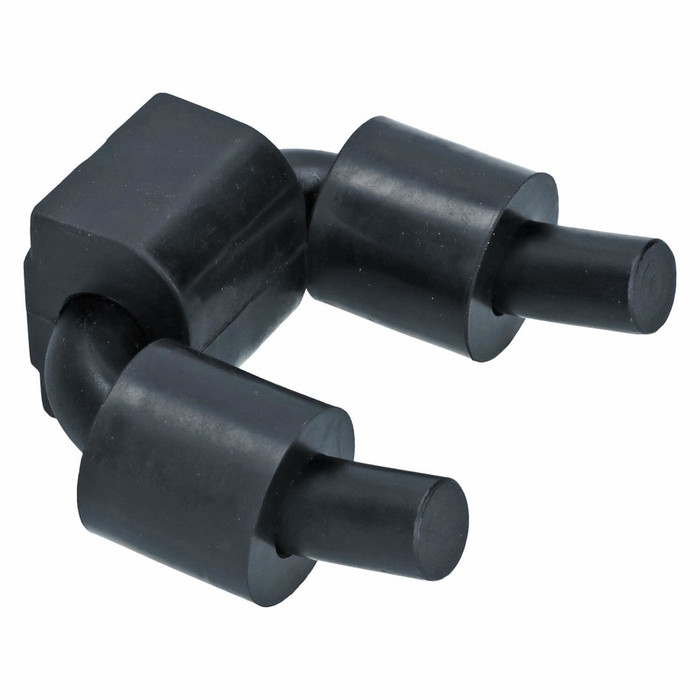 VWC-211-599-227-SET - 211599227 - EXCELLENT QUALITY - FRONT OF TRANSMISSION METAL MOUNTING FORK / YOKE AT NOSE OF GEARBOX - INCLUDES ALL THREE RUBBER BUSHINGS - BUS 72-79 - SOLD EACH