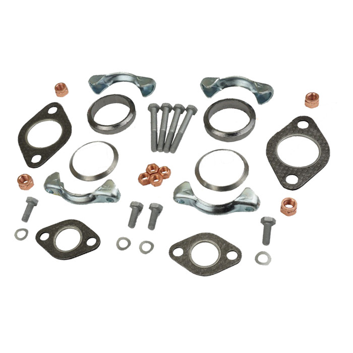 VWC-111-298-009-ADLX - (111298009A) DELUXE MUFFLER INSTALLATION KIT WITH  HEATERBOX BAND CLAMPS - BEETLE/GHIA 63-74 / BUS 63-71 / THING 73-74 - SOLD  KIT