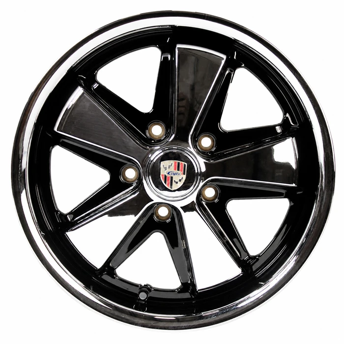 C32-6017FOO513041CBD - CIP1 EXCLUSIVE - 17 IN. X 6 IN. 911 STYLE ALUMINUM - 5X130MM - ET 28.6MM - CHROME WITH BLACK DETAIL - CENTER CAPS INCLUDED - WHEEL HARDWARE EXTRA - SOLD EACH