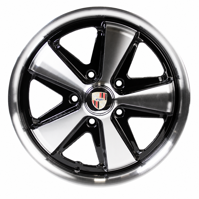 C32-4517FOO513036BMF - CIP1 EXCLUSIVE - 17 IN. X 4.5 IN. 911 STYLE ALUMINUM - 5X130MM - ET 41MM - BLACK MACHINED FACE - CENTER CAPS INCLUDED - WHEEL HARDWARE EXTRA - SOLD EACH